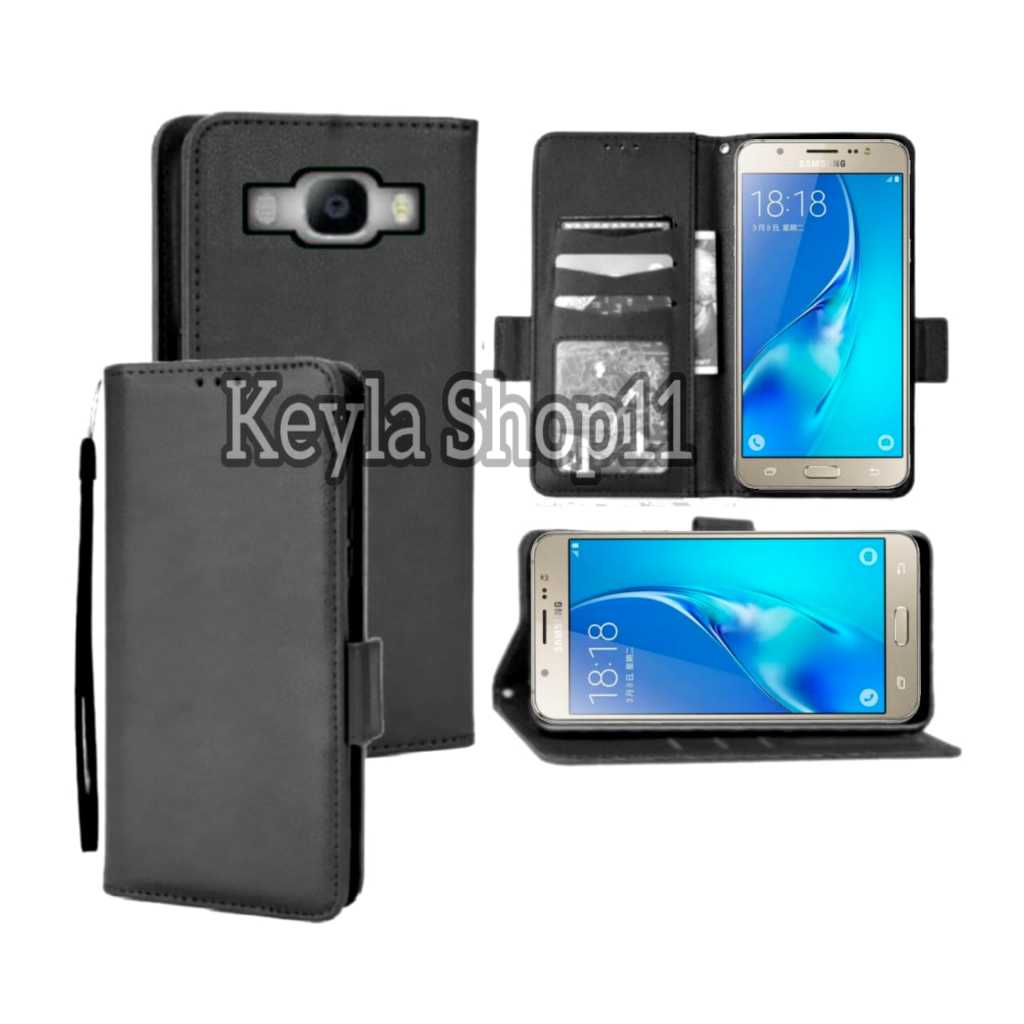 Case Flip Untuk SAMSUNG J510/J5 2016 Case Dompet Flip Cover Leather Premium Casing HP