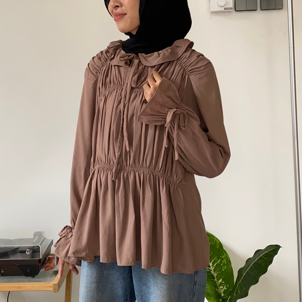 Sooya Blouse By Boonaa Katun Twill All Size