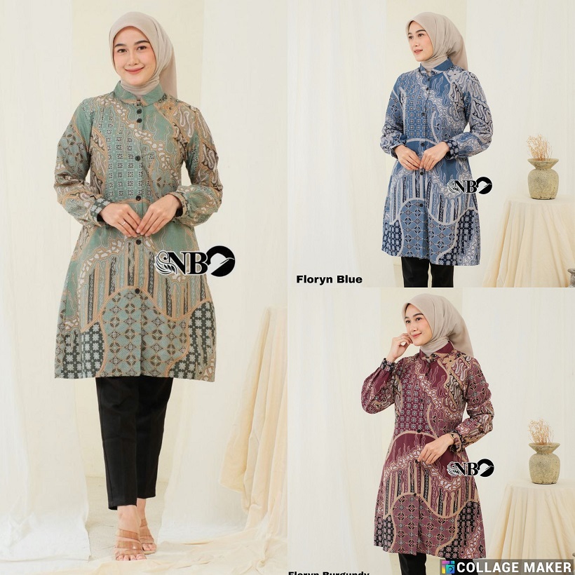 TUNIK BATIK JUMBO - TUNIK JUMBO - TUNIK BATIK WANITA MODERN - TUNIK BATIK UKURAN M L XL XXL - TUNIK 