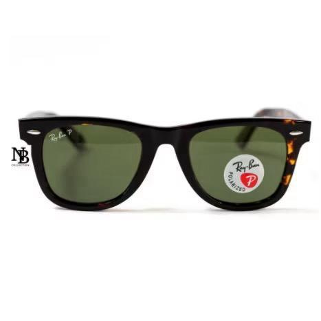 Kacamata Rayban Wayfarer 2140 Tortoise Lens Green Size 54 Original