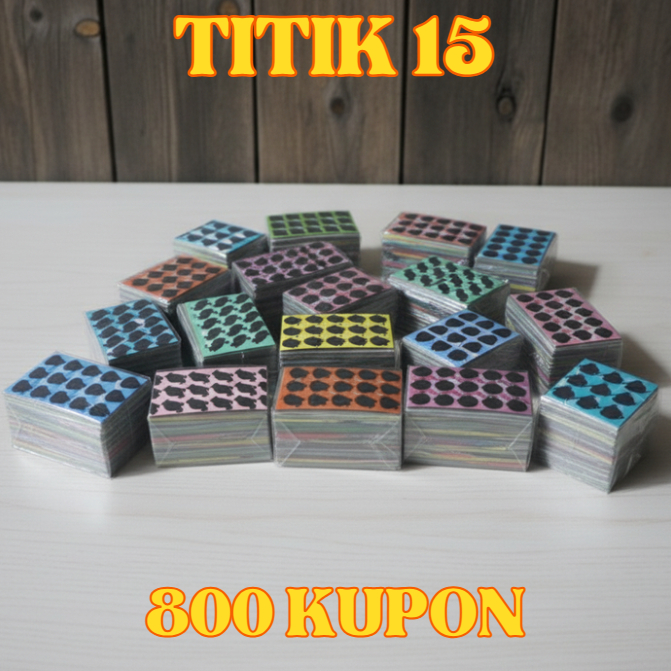 gosokan bom isi 800 pcs gosokan bom tengkorak titik 15 belakang blok hitam