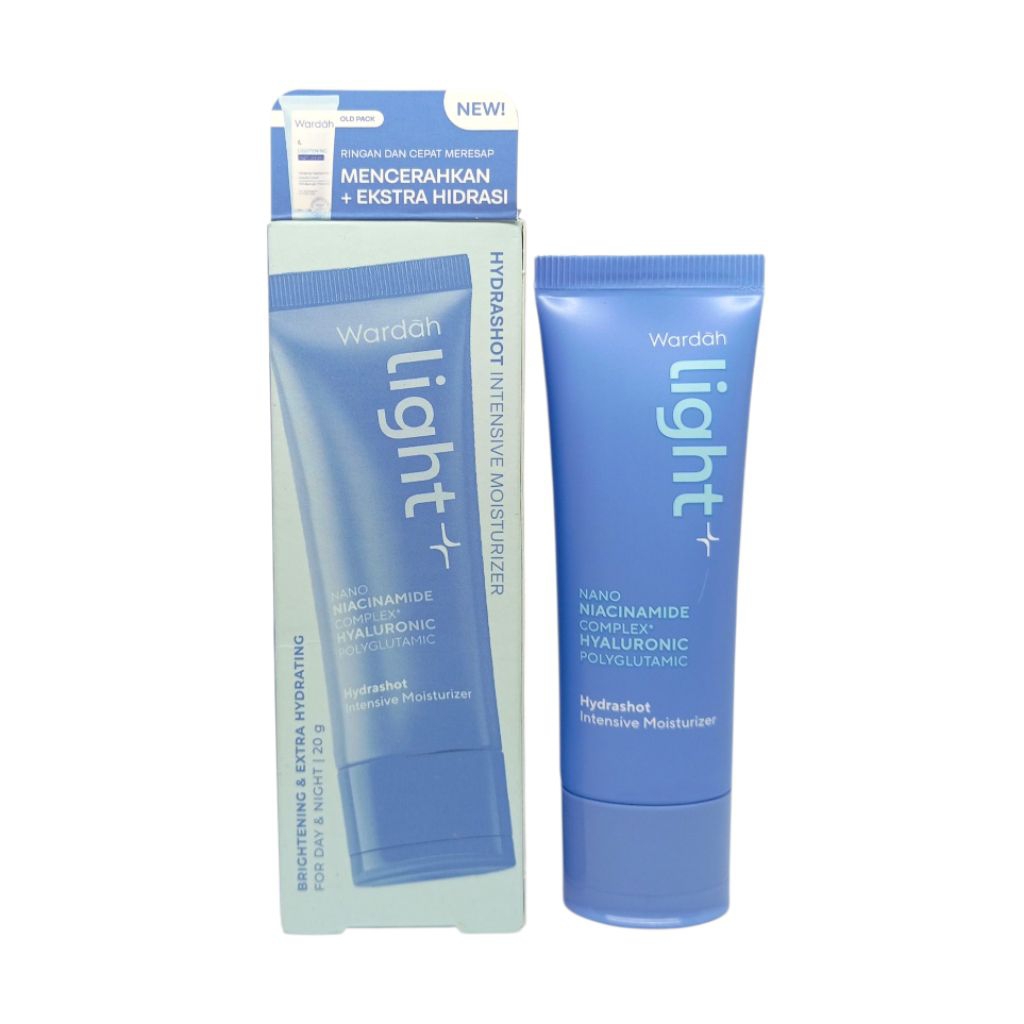Wardah Light+ Hydrashot Intensive Moisturizer/Night Cream Pelembab Cream Malam Wardah