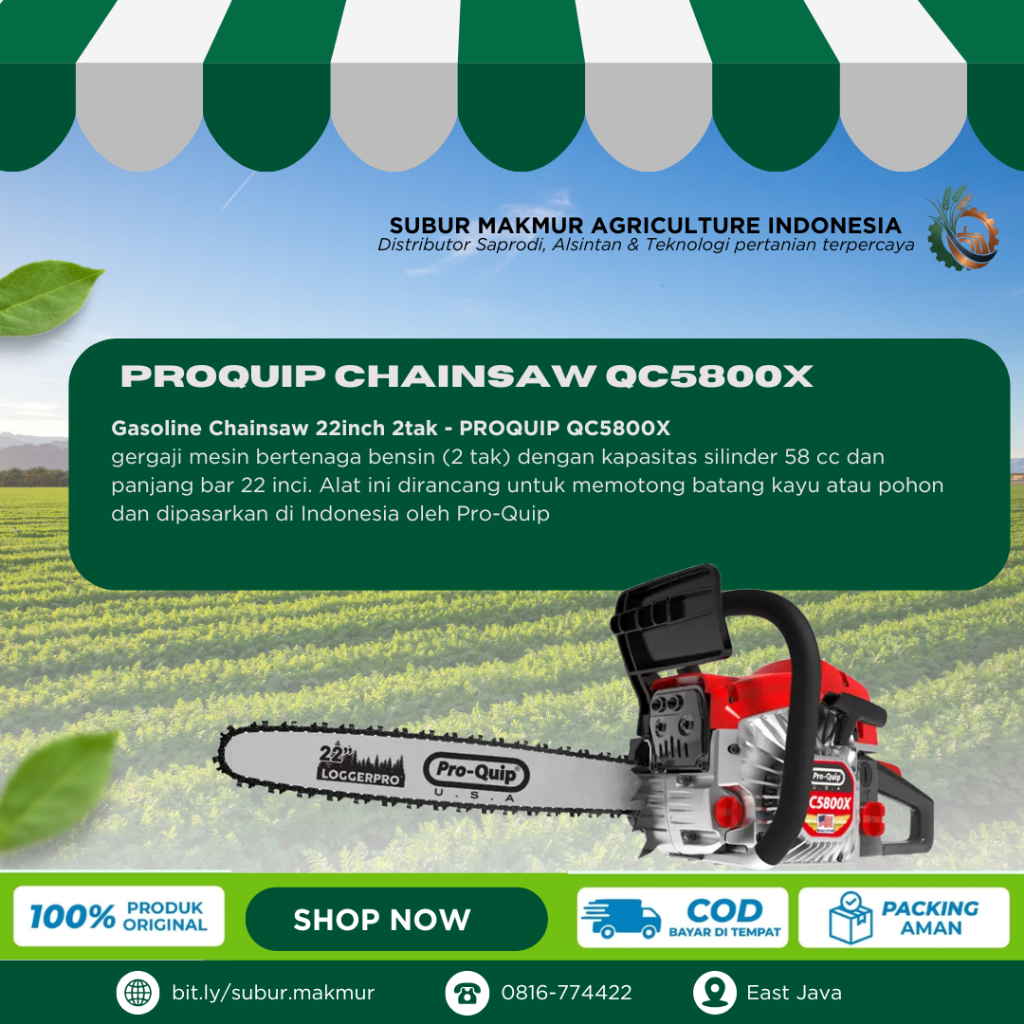 PROQUIP CHAINSAW QC5800X