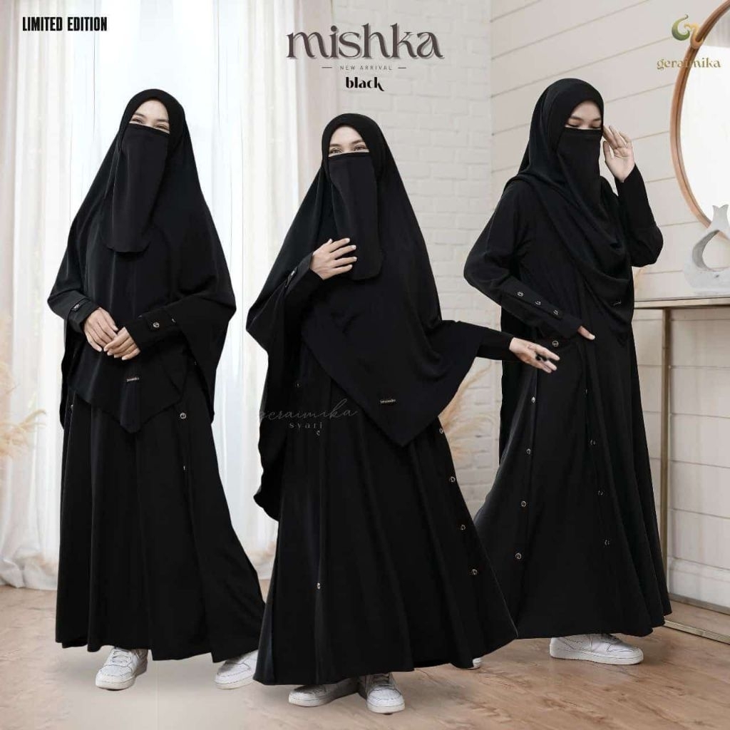 gamis set syari | gamis mishka by gerai mika