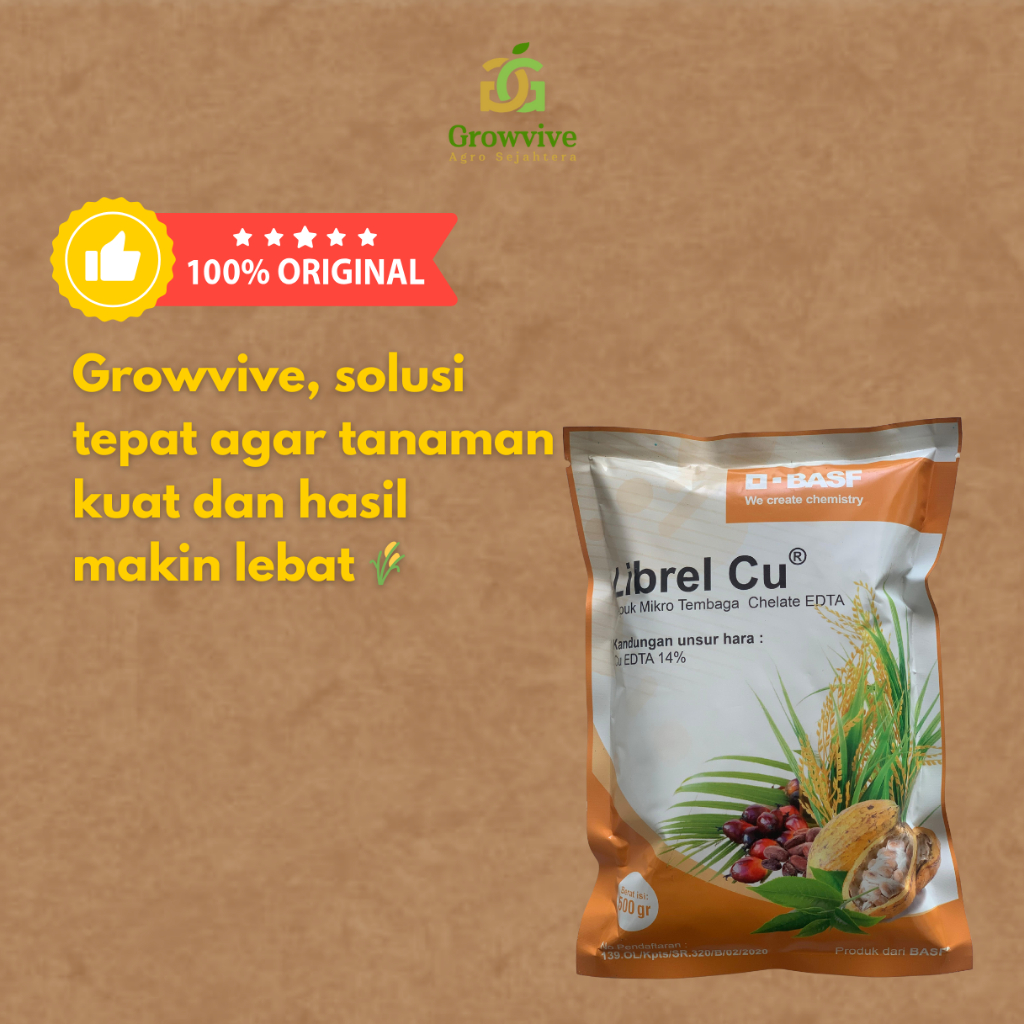 Pupuk Mikro Librel Cu REPACK 500 gr untuk Tanaman Hidroponik