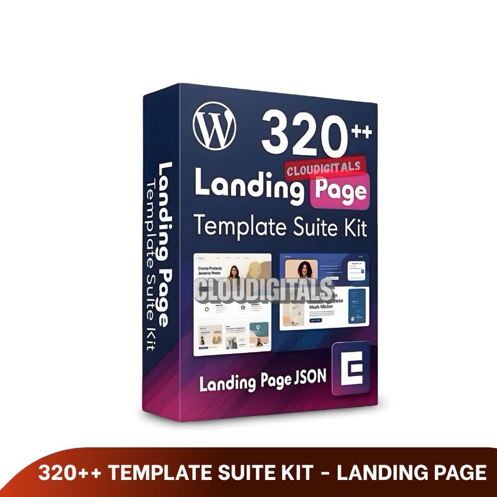 320++ Template LANDINGPAGE Suite Kit JSON Elementor - Website Semua Niche Komplit - Bisa Load Gambar