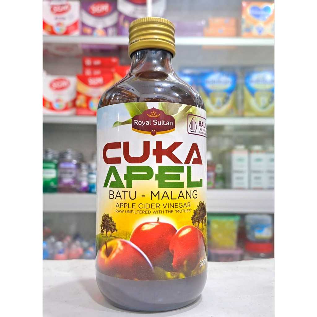 Cuka Apel 𝐑𝐎𝐘𝐀𝐋 𝐒𝐔𝐋𝐓𝐀𝐍 𝟑𝟎𝟎𝐌𝐋 - Menurunkan Tensi Darah, Kolesterol, Gula, DLL