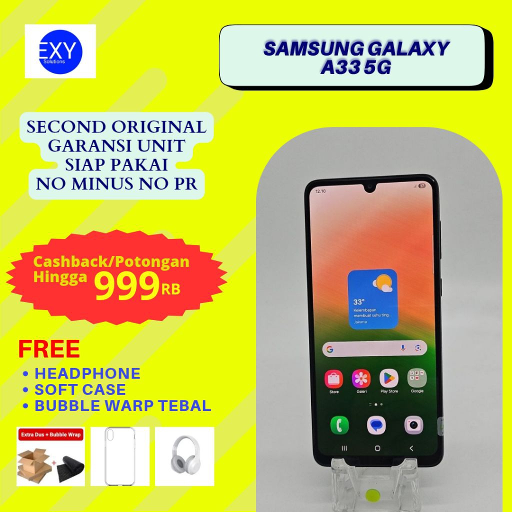 Hp Second Original Samsung Galaxy A33 5G RAM 8/128