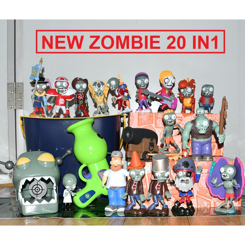 MAINAN ANAK FIGURE ZOMBIE VS PLANT BONEKA - ROBOT BATTLE GAME TOY KID BOY GIRL