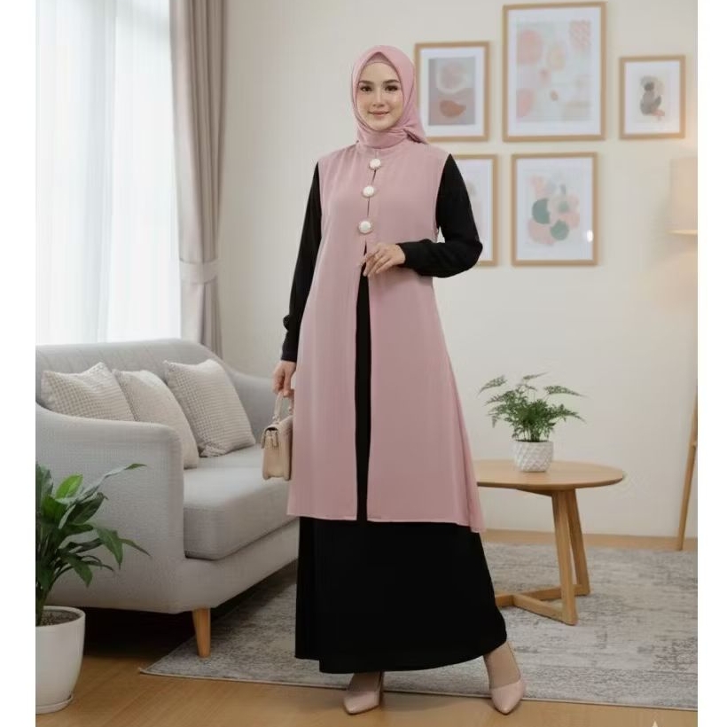 Outer Ceruty tanpa Lengan