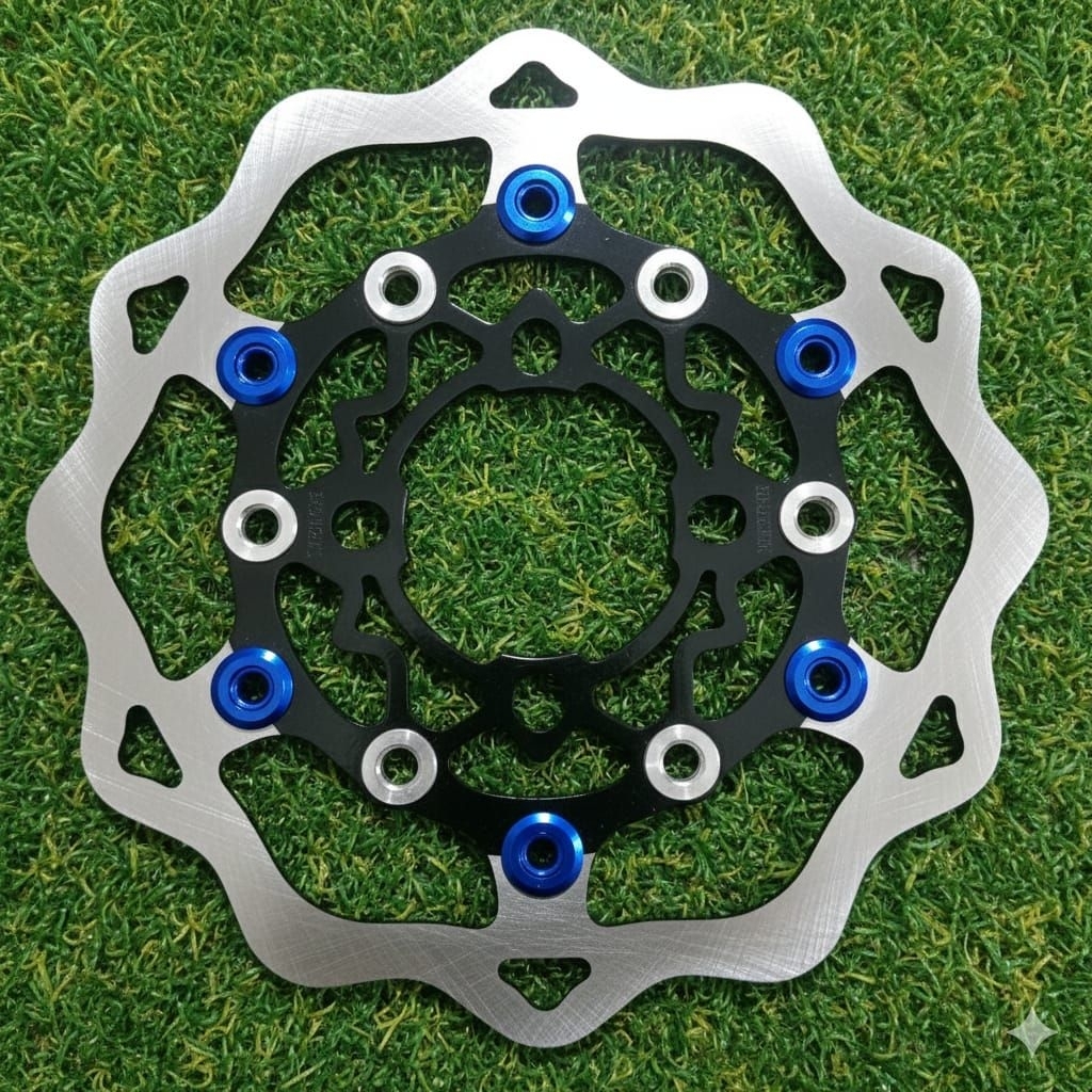 PIRINGAN CAKRAM MODEL GALFER DISC CAKRAM GALFER BEAT/MX/JUPITER/SCOOPY/GENIO/VARIO LUBANG 4 220MM