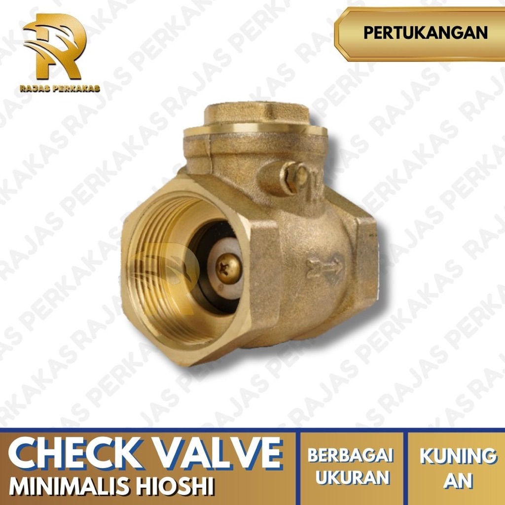 CHECK VALVE (TUSEN KLEP) KUNINGAN HIOSHI