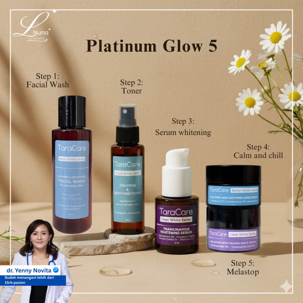 Paket Isi 5 Taracare Untuk Kulit Glowing dan lebih cerah