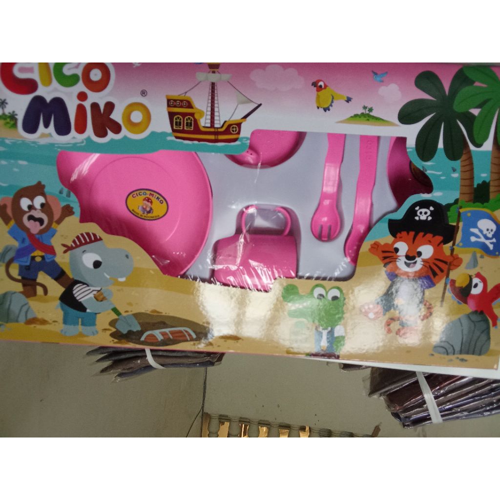FEEDING SET CICO MIKO MEDIUM - SET PERALATAN MAKAN BAYI CICO MIKO UKURAN TANGGUNG