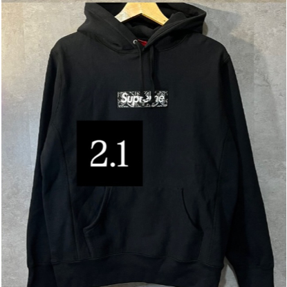 Supreme Bandana Box Logo Hooded Sweatshirt. SIZE S