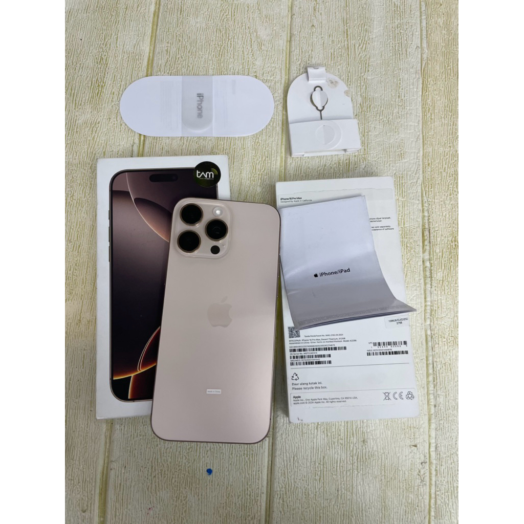 (IBoX) iphone 16 pro max 512gb | 16 pm promax 512 second like new fulset original resmi