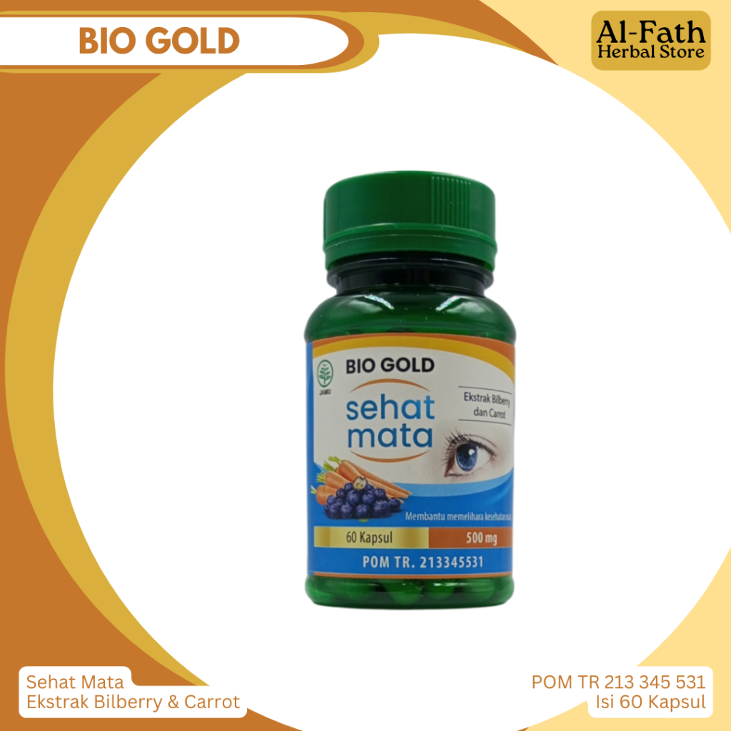 Bio Gold Kapsul Sehat Mata Membantu memelihara kesehatan mata bpom original