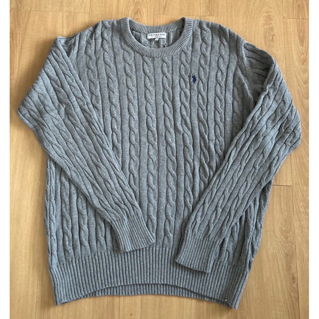 Cable knit US Polo Assn grey