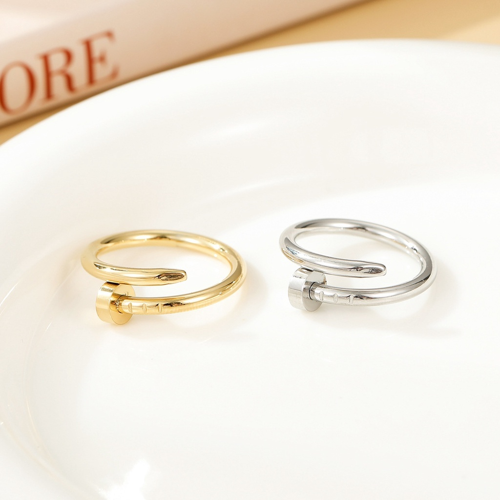 Cincin paku titanium anti karat / Cincin paku titanium anti karat