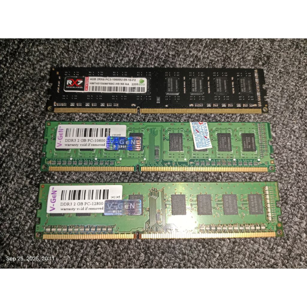 RAM DDR3 SECOND KONDISI RUSAK/NO DISPLAY
