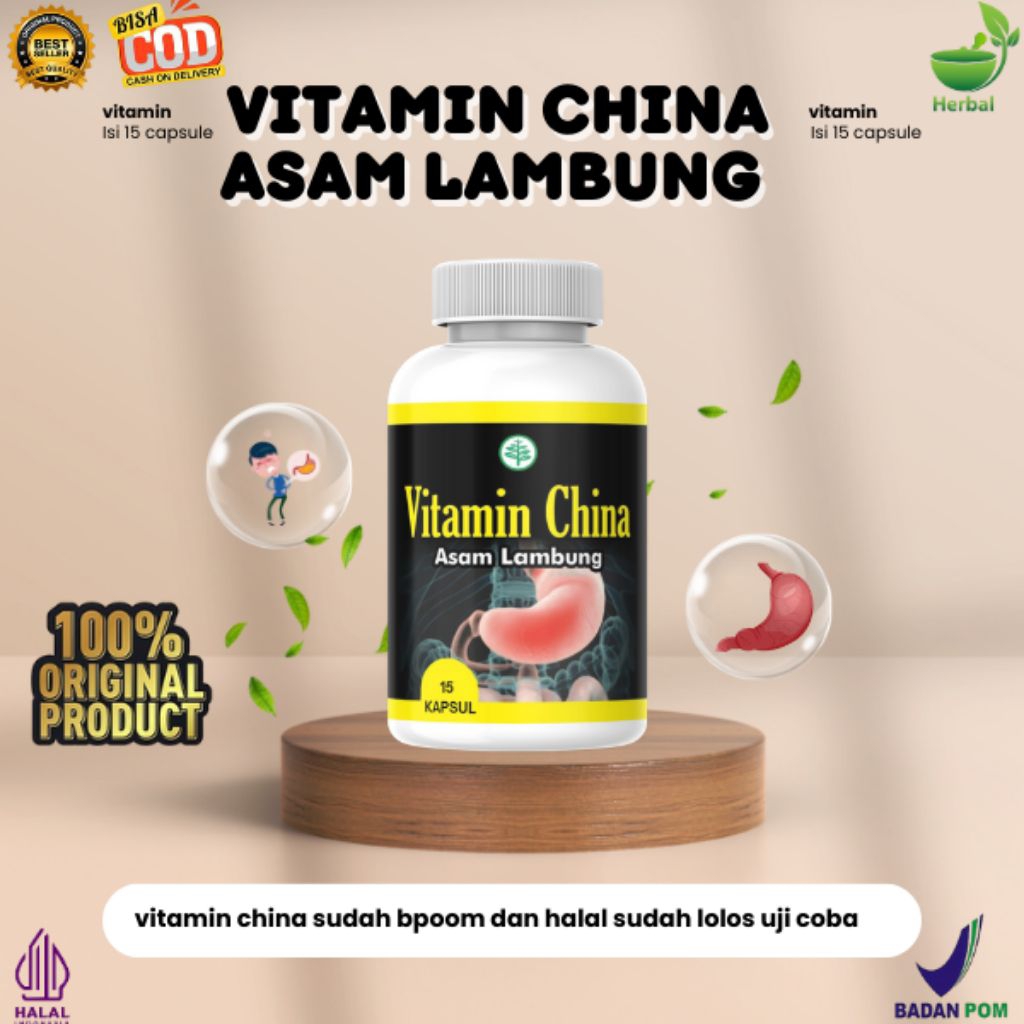 Vitamin China Asam Lambung – Herbal Alami Pereda Nyeri & Perih Lambung
