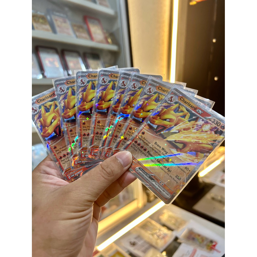 charizard ex promo 1 kartu POKEMON tcg card set Indonesia NON (english japan box sr hr sar csr chr a