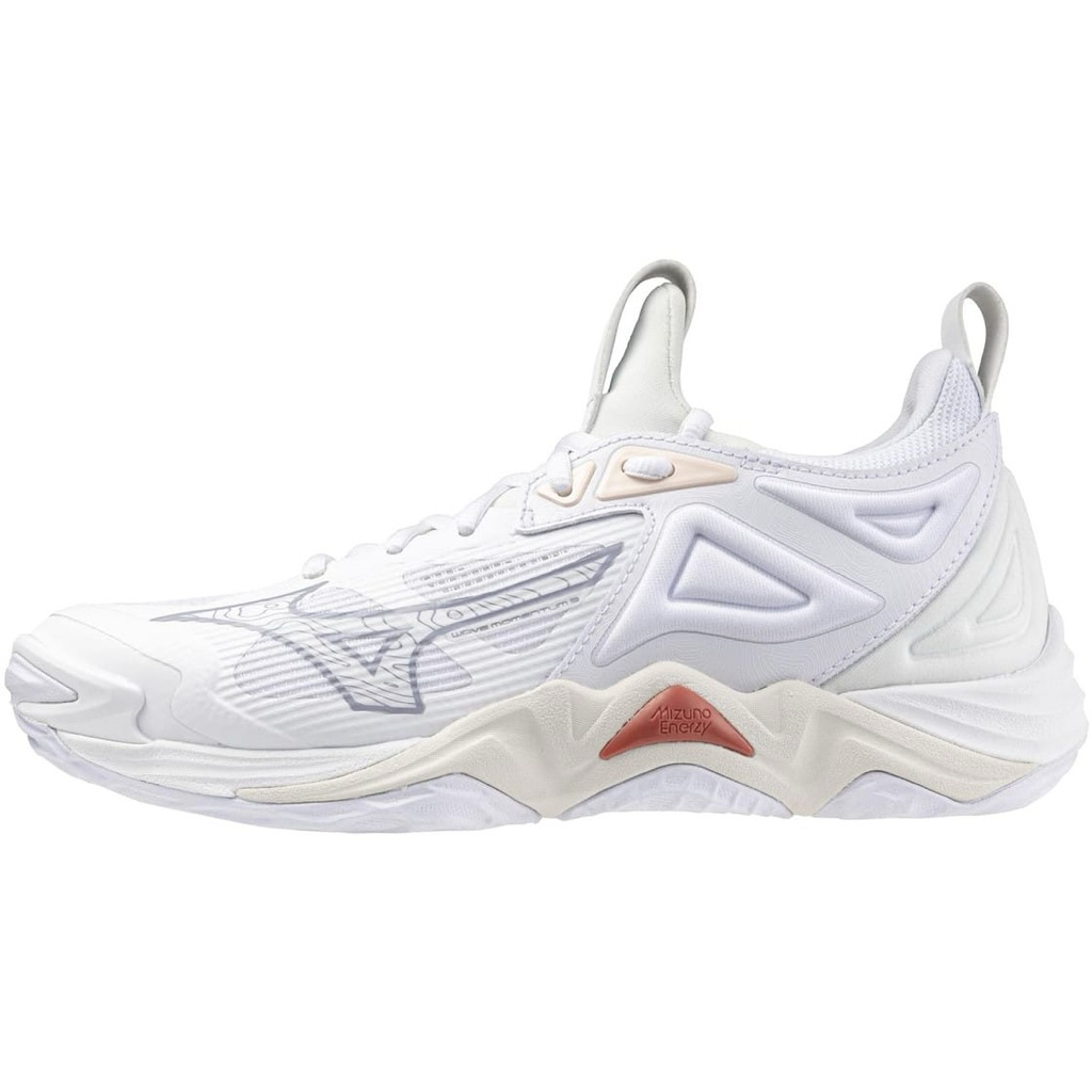 sepatu voli mizuno momentum3 putih crem new