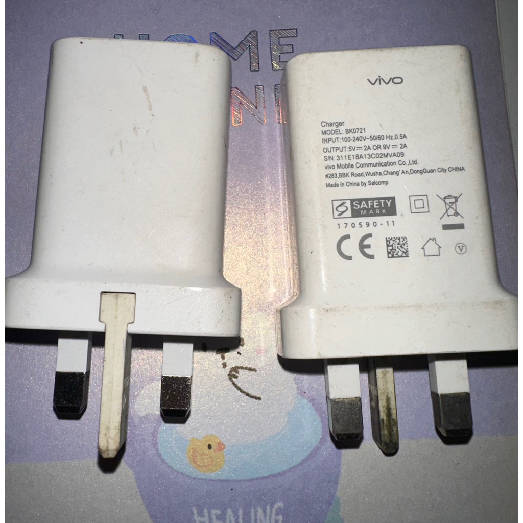 Adaptor charger bekas vivo 18watt original kaki 3