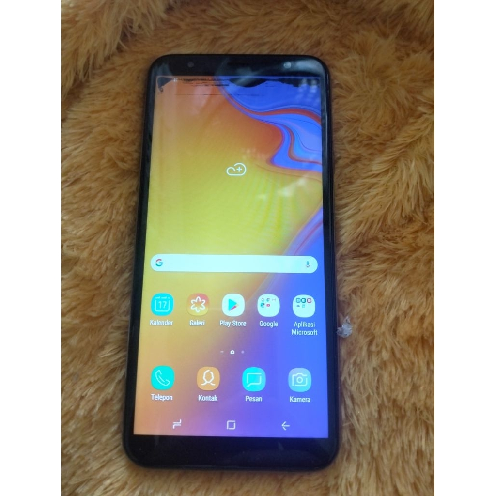 lcd touchscreen tutup soket lcd samsung j4 plus j415f copotan ada minusnya