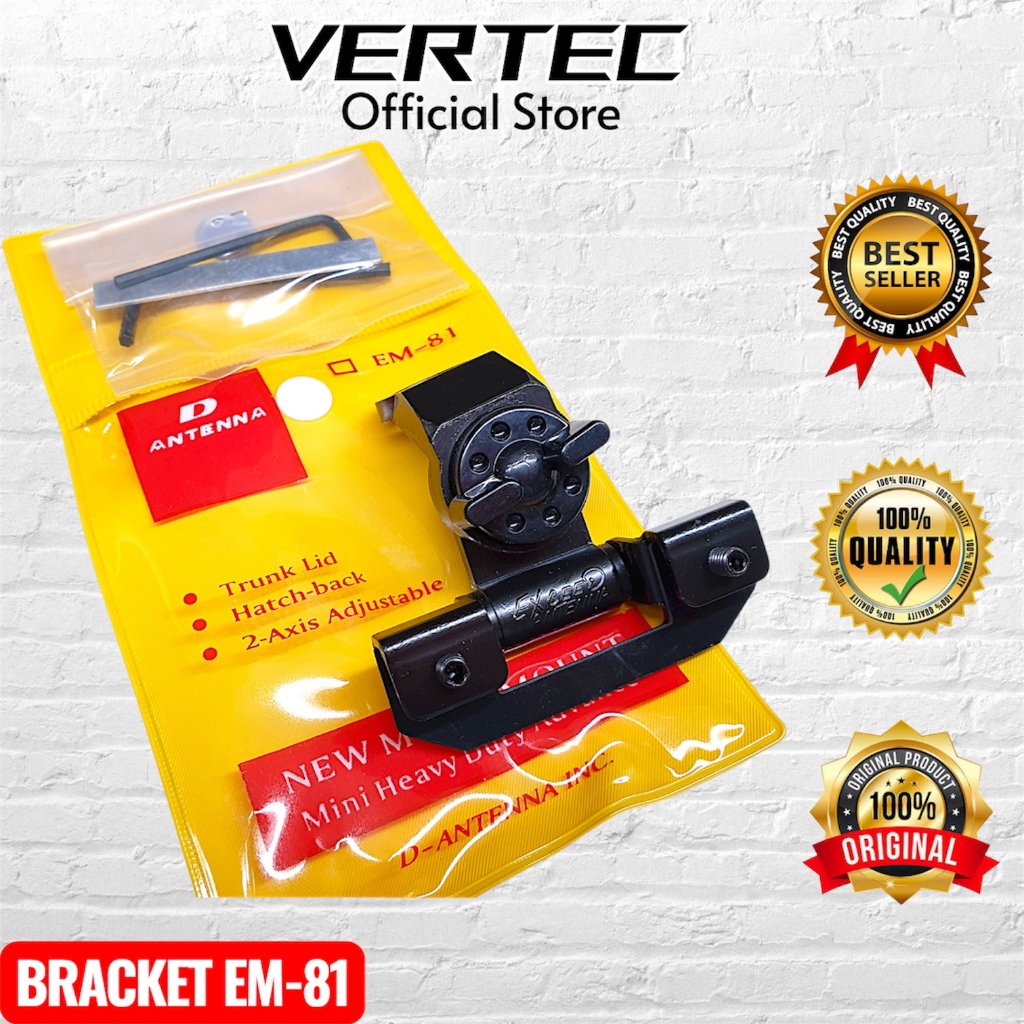 Bracket Antena Mobil EM81 Braket Breket Mount Jepit EM-81 Antenna Radio Compatible Rig Alinco DR135 