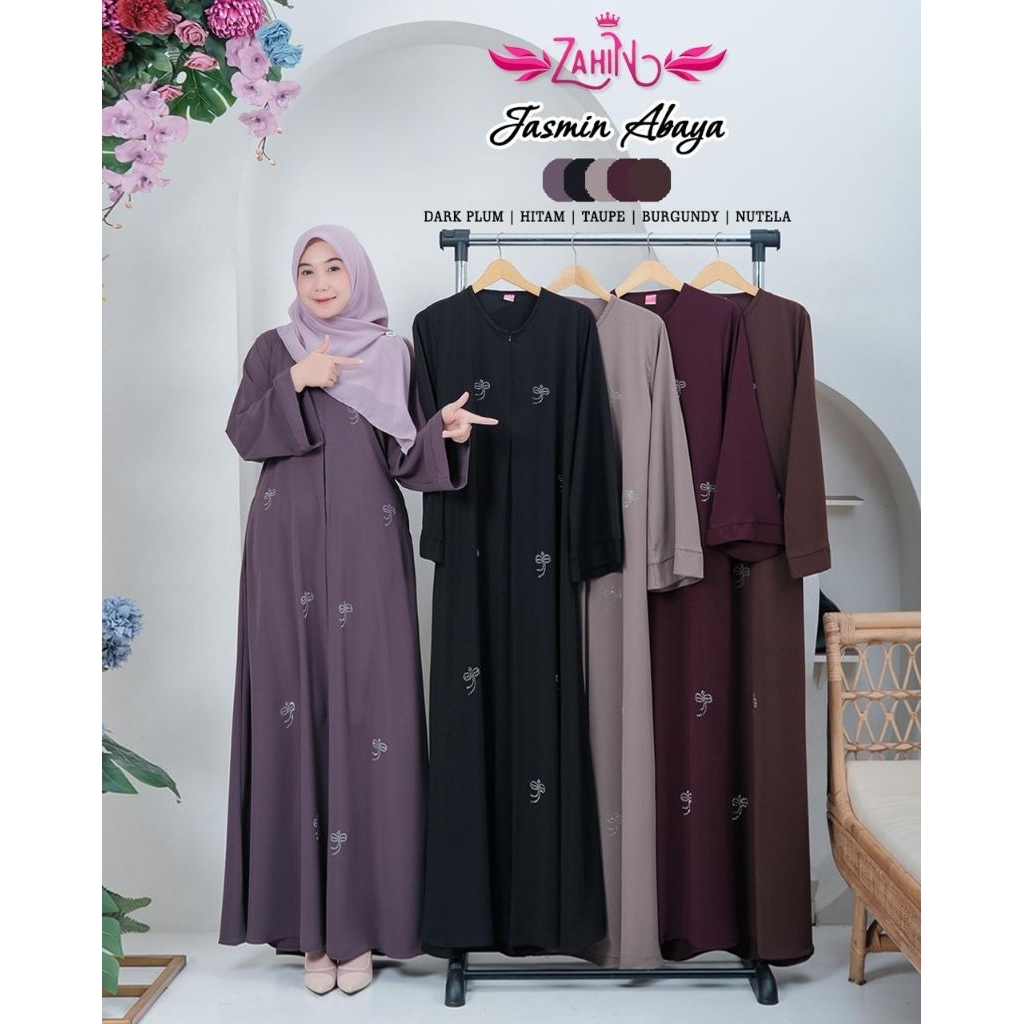 jasmine abaya dress bahan marina Ori zahin