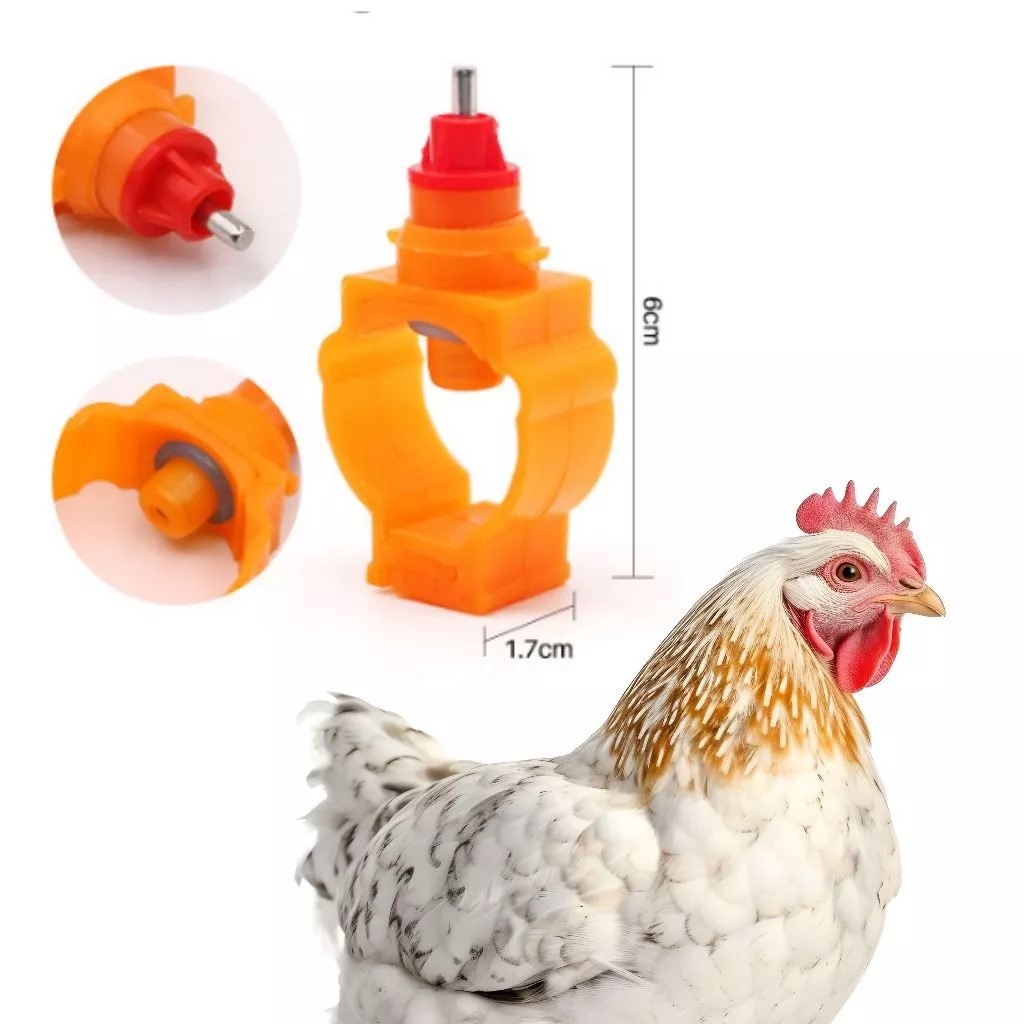 Nipel A3 Nepel Nipel Nipple Tempat Minum Ayam Petelur Broiler Layer Oranye KALIMA
