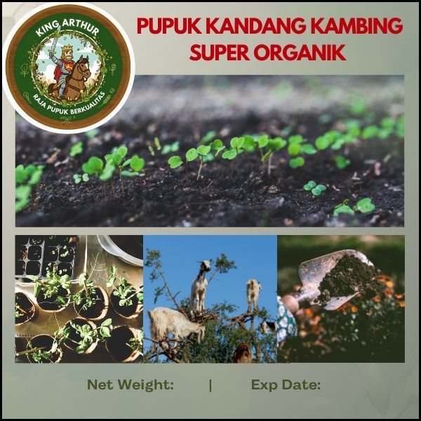 Pupuk Kandang Kambing Super Organik | Pupuk Kandang Kambing 500gr