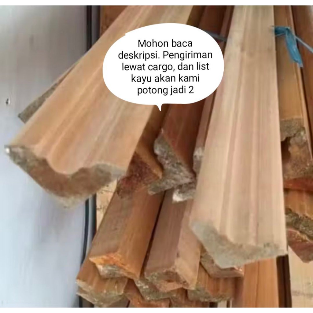 lis kayu profil // list kayu // lis kayu panjang 4 meter