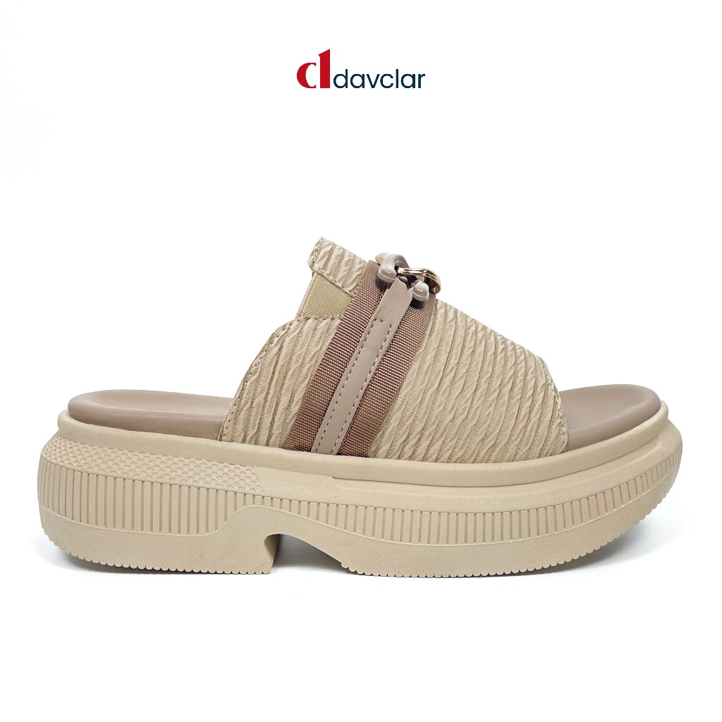 Davclar - Sandal Wanita Platform Sandal Slide - Sandal Casual Ringan Terbaru CAROLINE 03