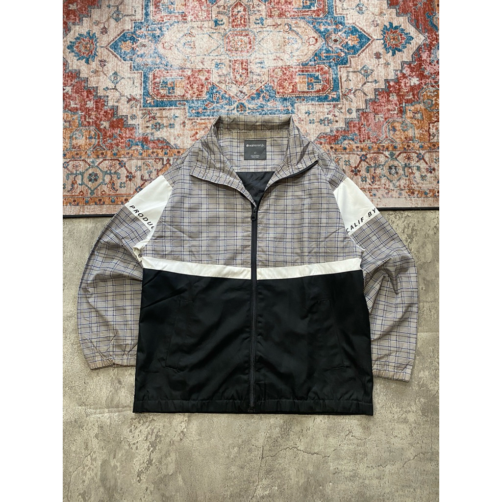 WINDBREAKER JAKET HANGTEN PATTERN PLAID