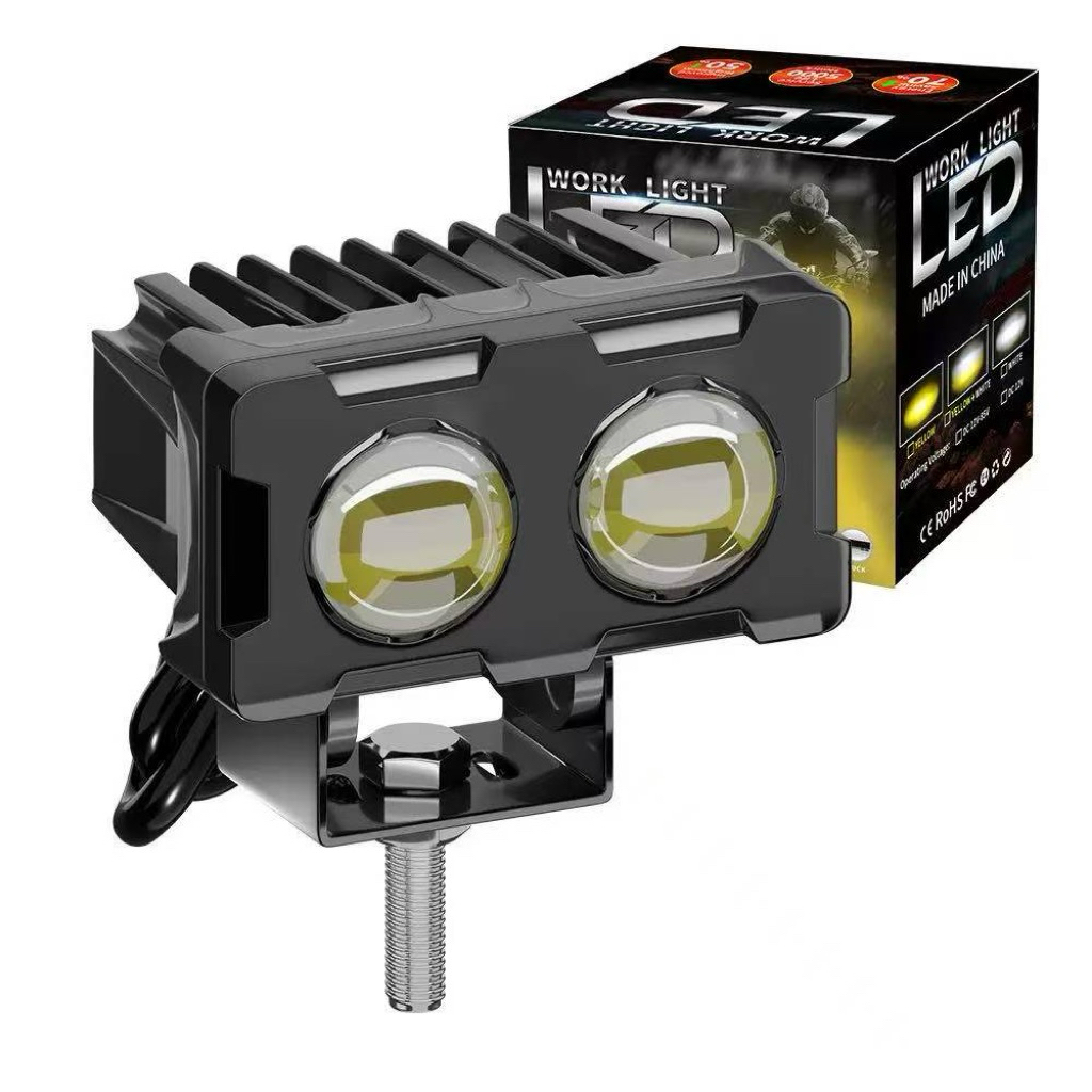 Lampu sorot led sepeda motor 2 mata