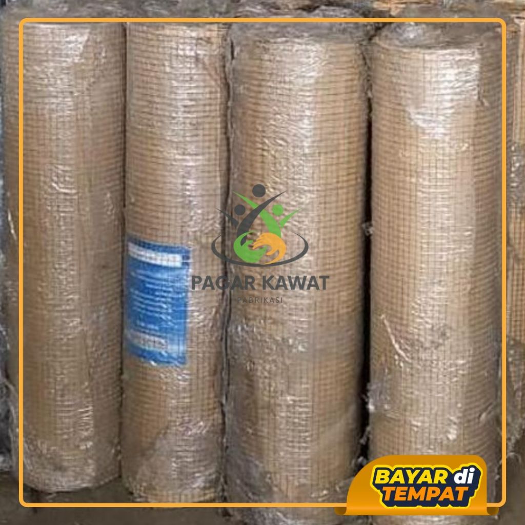 Kawat Loket / Ram Wiremesh Galvanis 30 Meter | 10 Meter | 5 Meter /  Lubang 12x12mm / Tebal 1,4mm | 