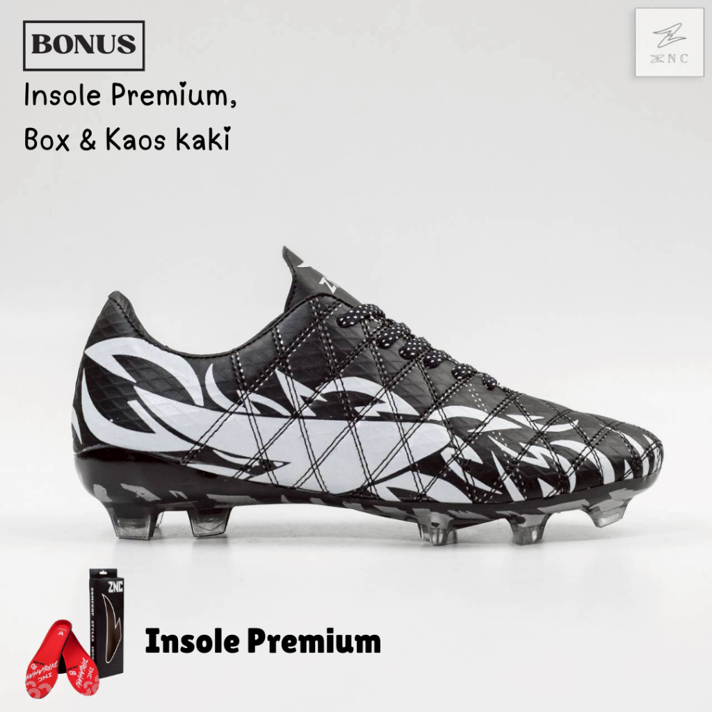 Sepatu Bola Pria ZNC Netsui Original Sol Bening  Upper Full Jahit