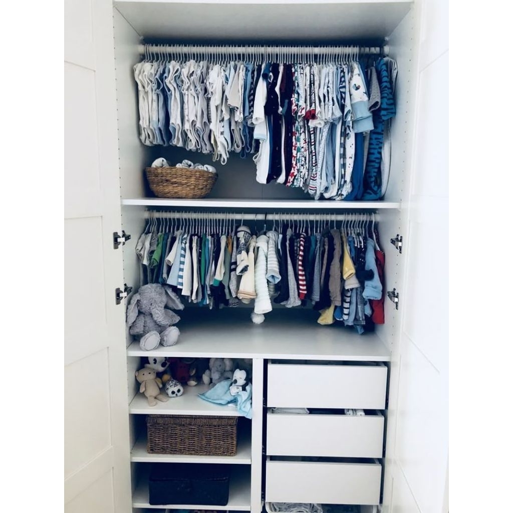 Lemari Bayi Gantungan & Laci Kayu Jati Minimalis