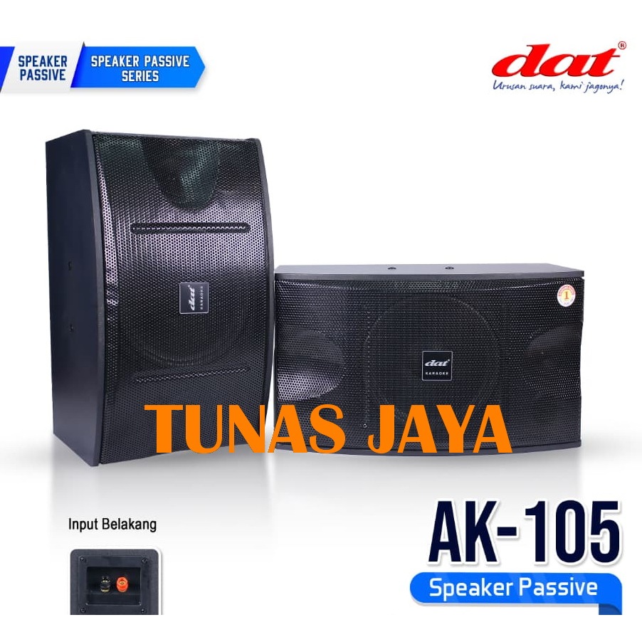 SPEAKER PASIF KARAOKE 10 INCH DAT AK 105 / AK105 DAT AK-105 ORIGINAL 1SET ( 2PCS)