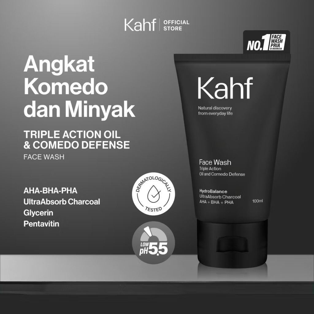 Kahf Triple Action Oil & Comedo Defense 100 ml
