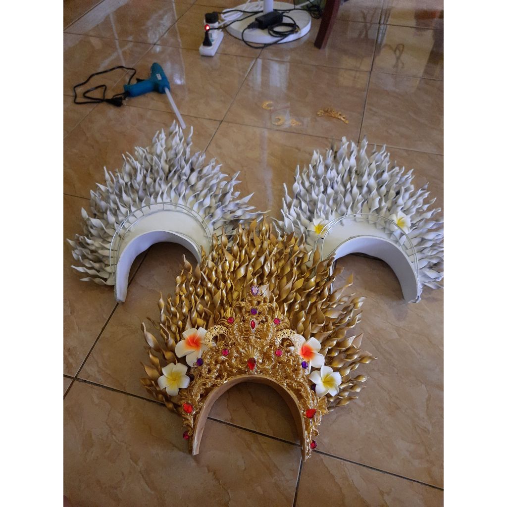 mahkota karnaval bali gold dewasa