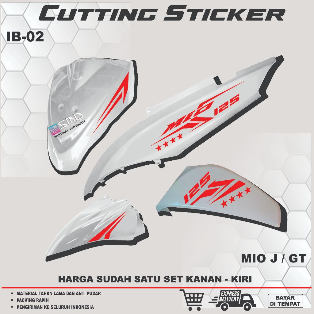 Striping CUTTING Sticker Yamaha Mio J GT Terbaru Awet || Striping Motor Mio J GT Murah Tahan Lama
