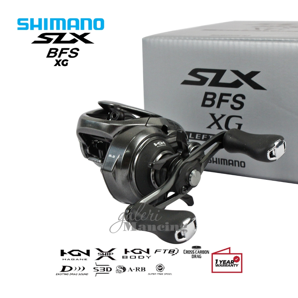 Reel Baitcasting Shimano SLX BFS XG Left NEW 2025 | Hagane Body FTB | Galeri Mancing