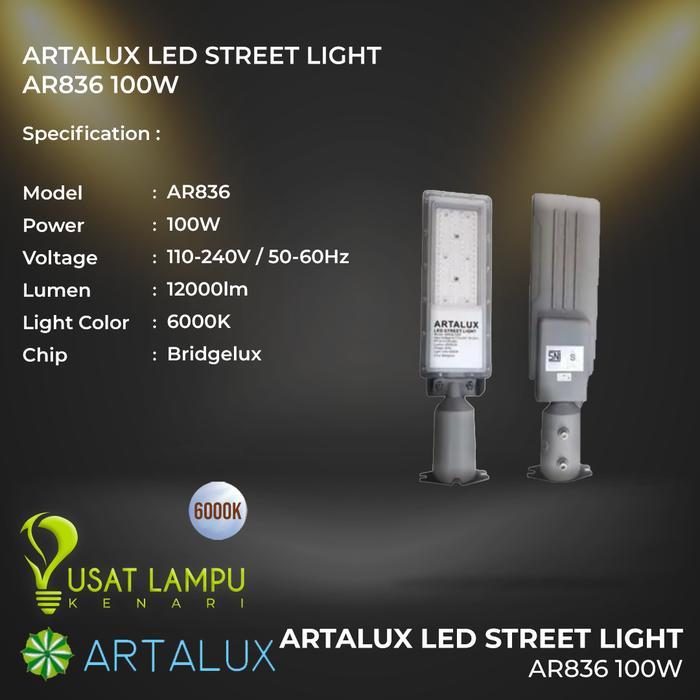 Lampu Jalan PJU LED SMD3030 Artalux Driver Philips Xitanium Chip Lumileds 100 200W Watt - 200 Watt