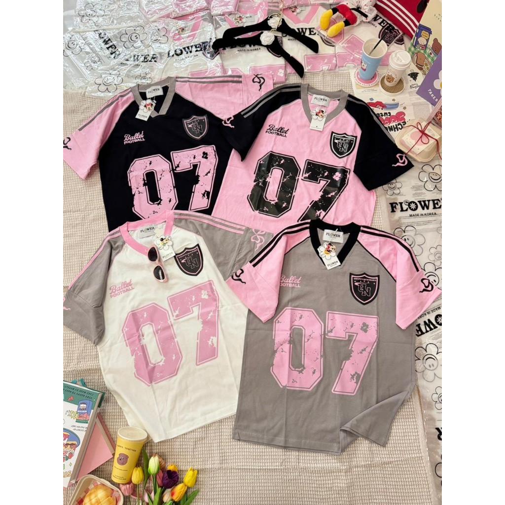 Kaos Import FLOWER Motif MixBall 07- Kaos  Oversize Import Bangkok Motif Karakter