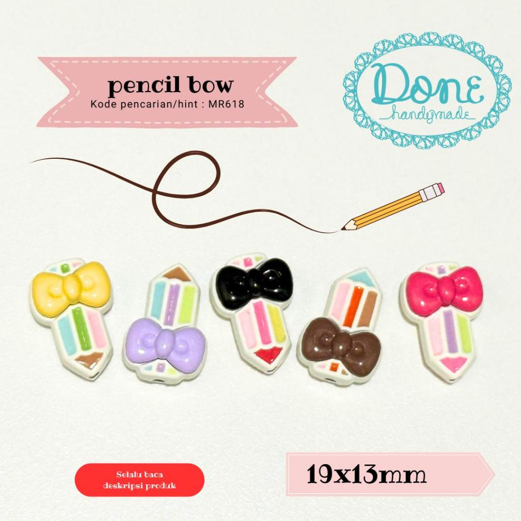 done handymade manik besi manik metal beads manik pensil mr618 manik meronce manik back to school  d