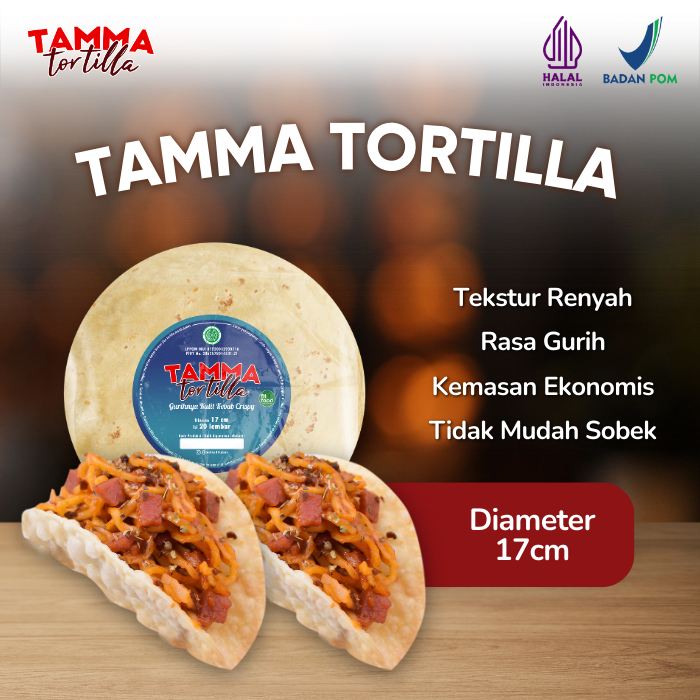 Tortilla Catering Tamma 17 cm își 20 Pcs | Kulit Kebab Tortilla Catering by Tamma Food