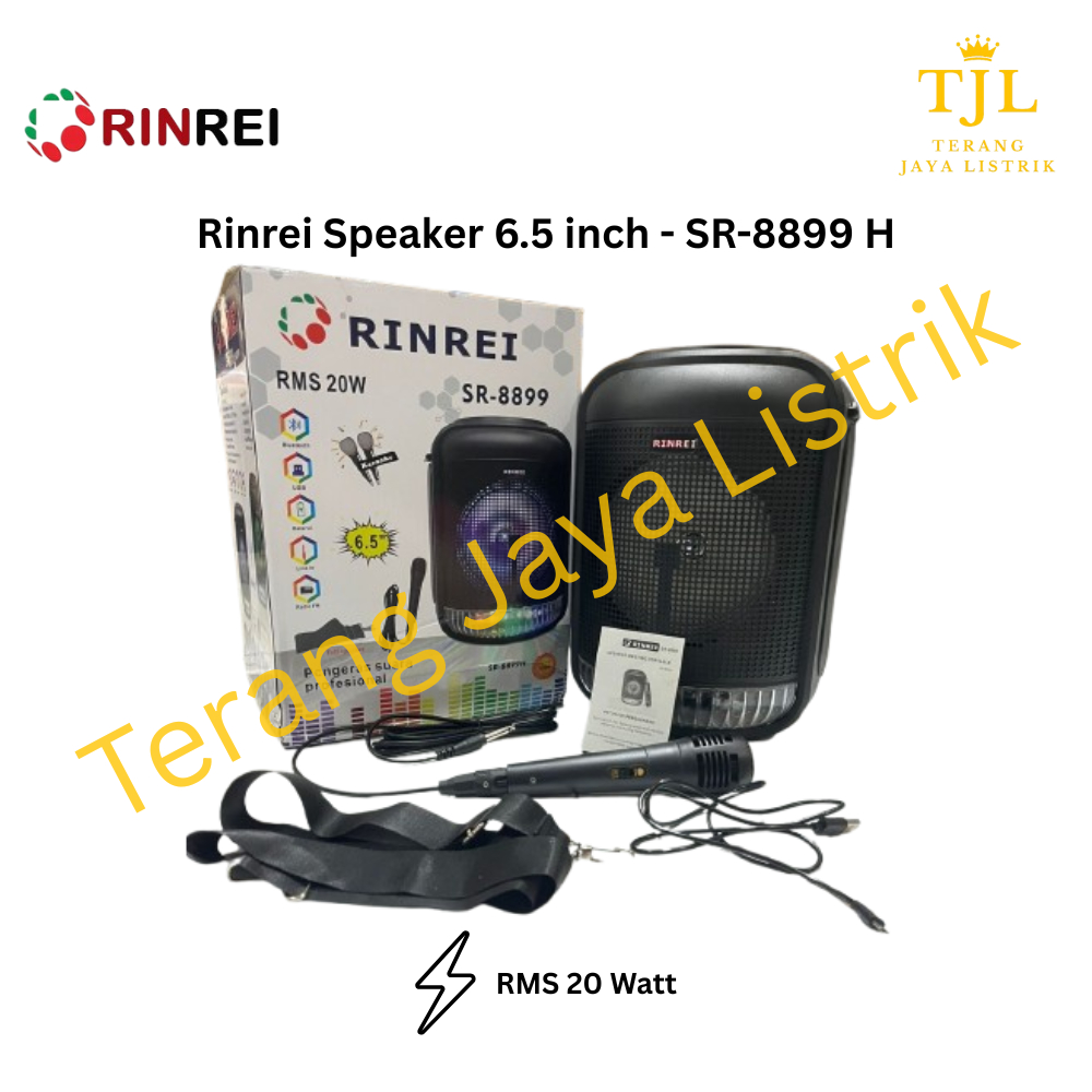 Speaker Bluetooth Portable RINREI SR-8899 H 6.5 inch | SPEAKER MEETING PORTABLE MURAH
